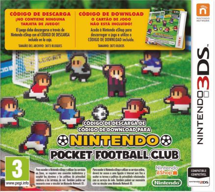 Nintendo Pocket Football Club Tajeta Descarga 3ds